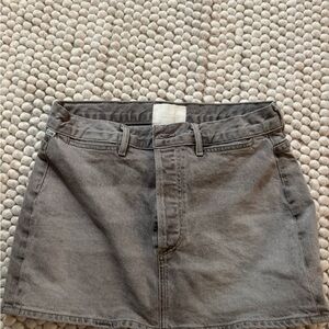 Citizens of Humanity Charcoal Denim Mini Skirt